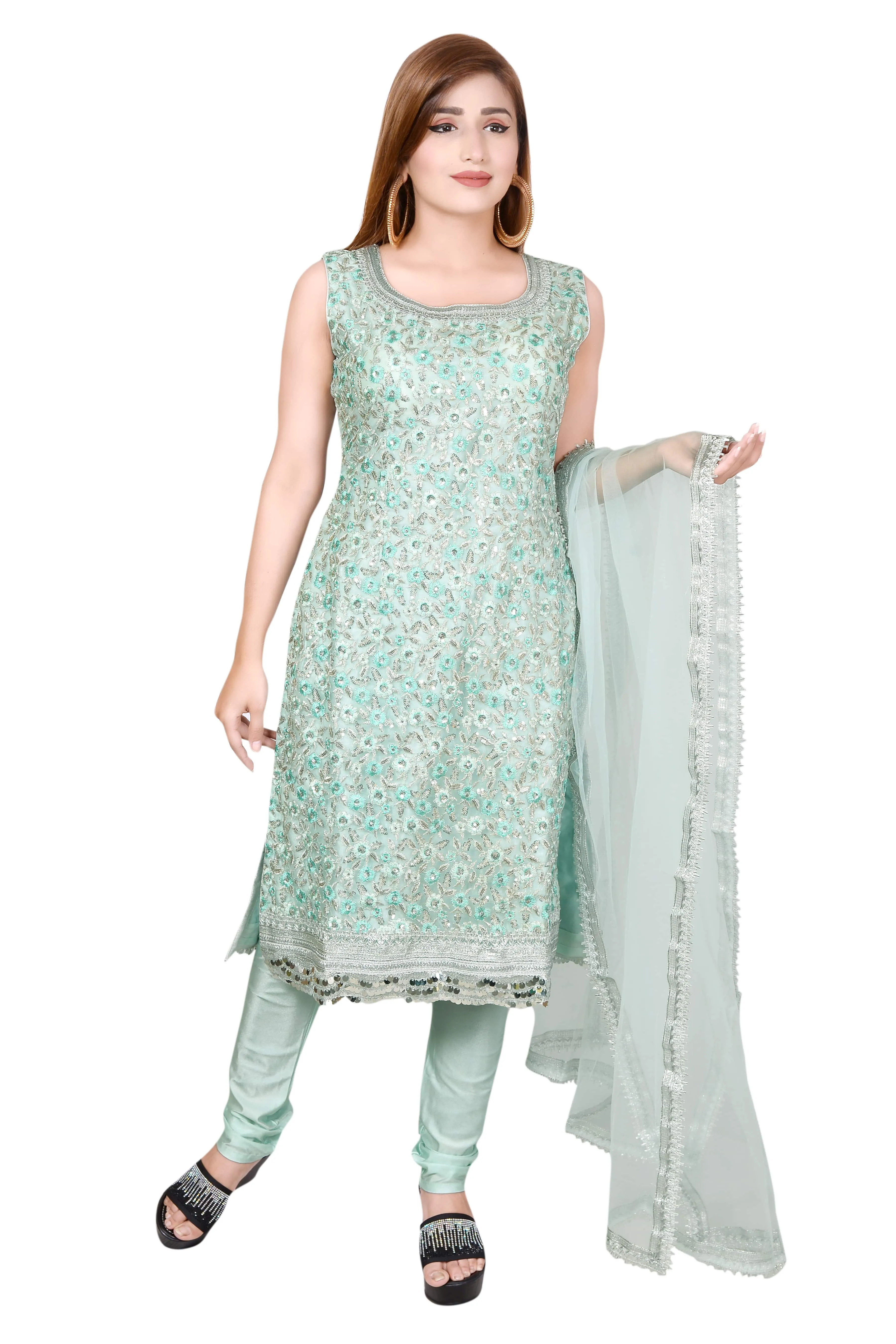 Buy Light Green Kurta-Bottom Set for Women by AJIO Online | Ajio.com