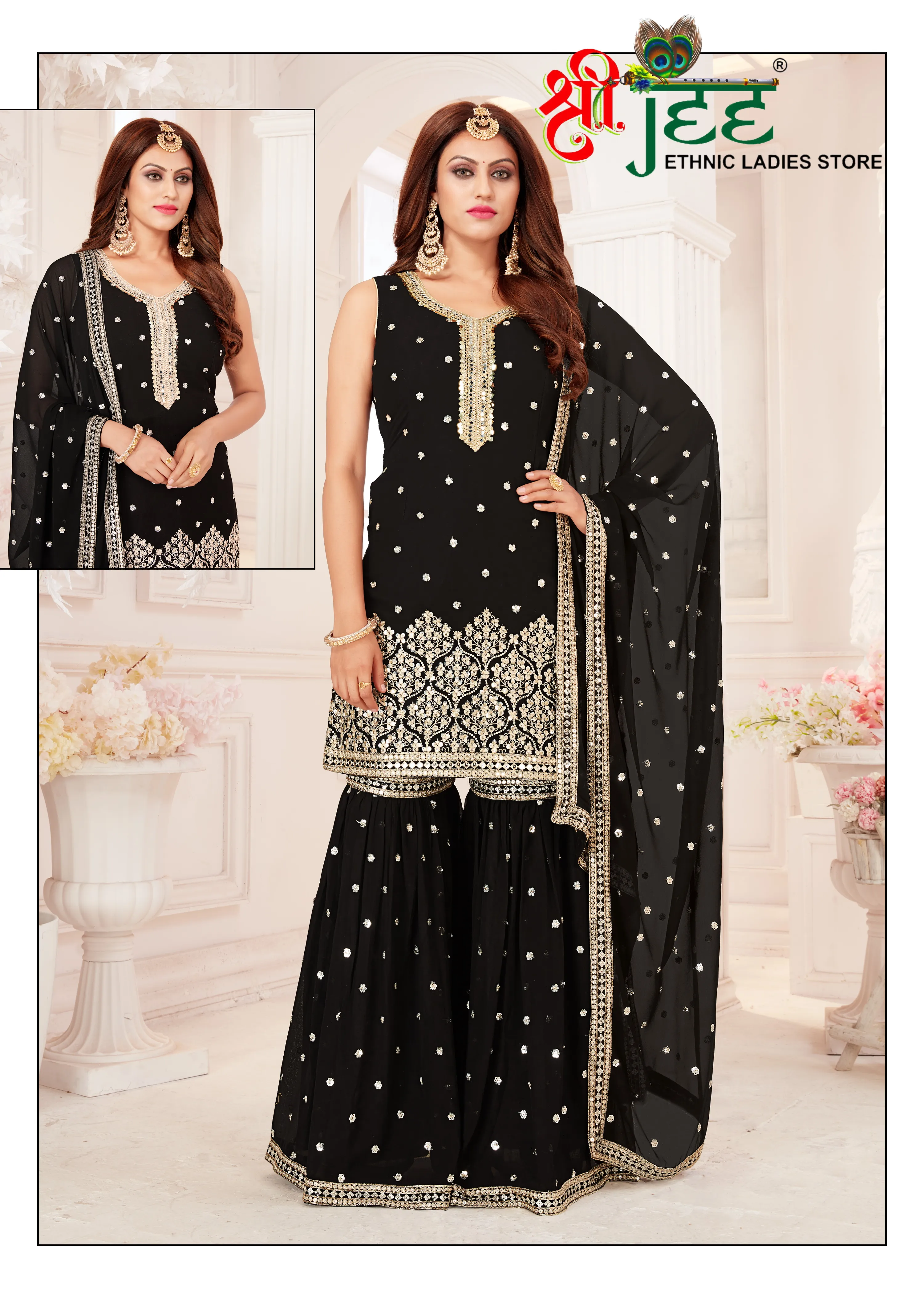 Pure Banarasi Jamdani Tilfi Premium Quality Unstitched Salwar Suit All –  Leheriya