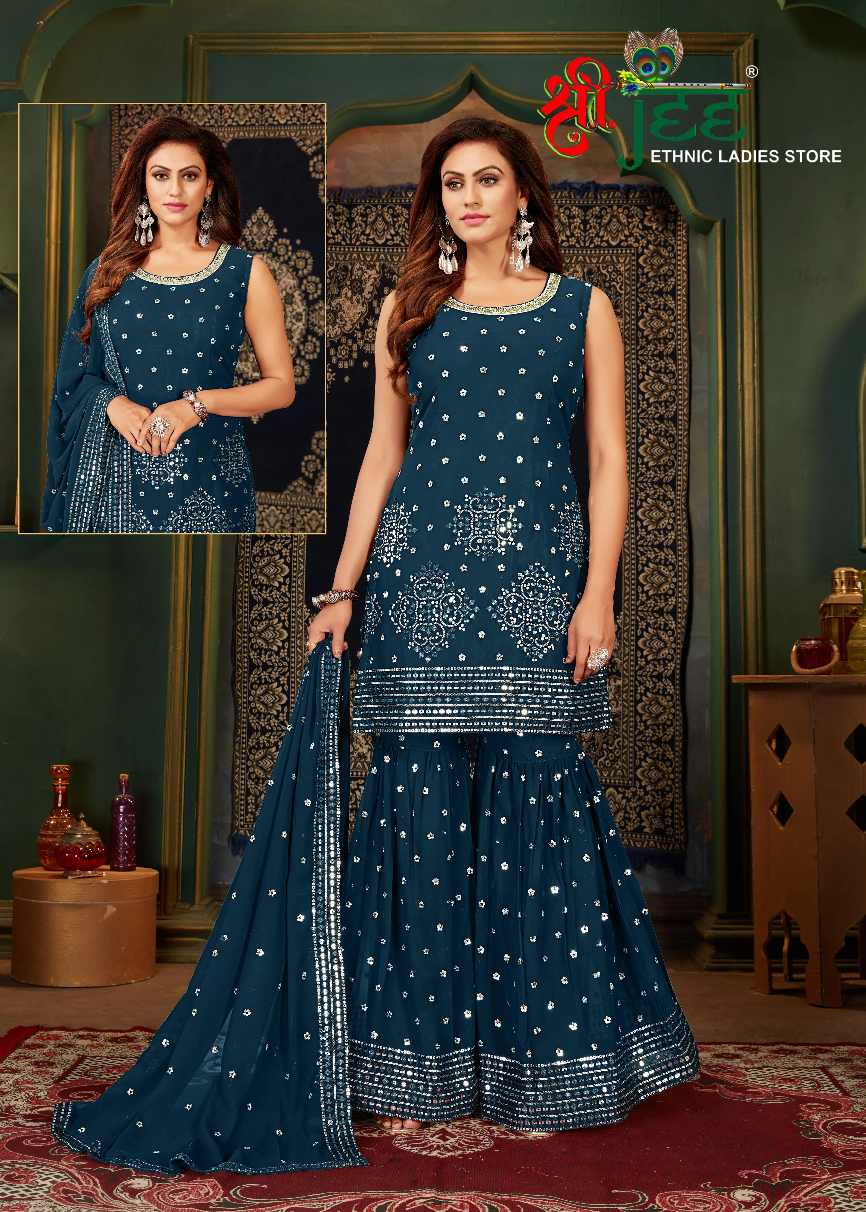 Indigo Salwar Suit