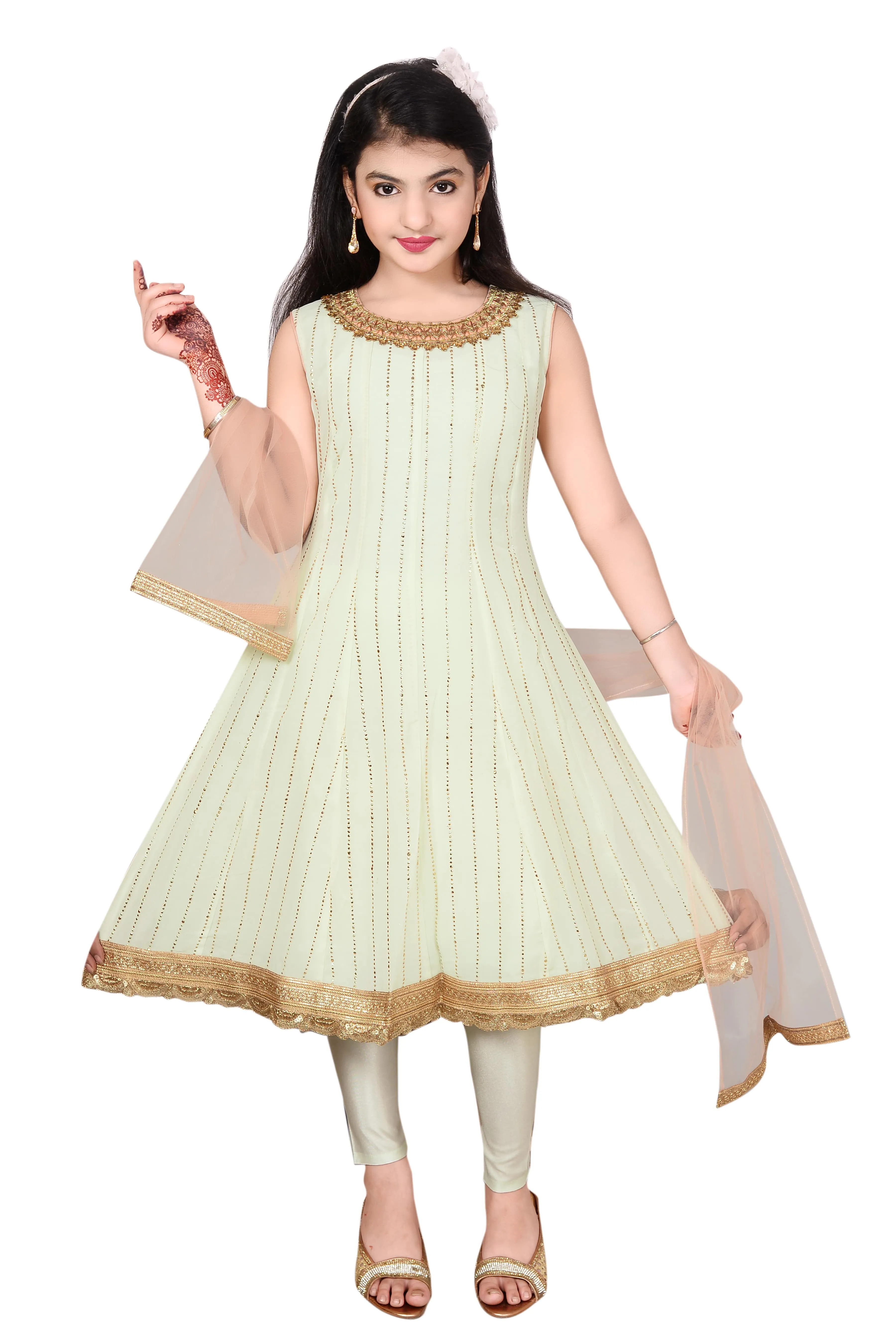 Exclusive Purplish Pink Readymade Kids Anarkali DT50642