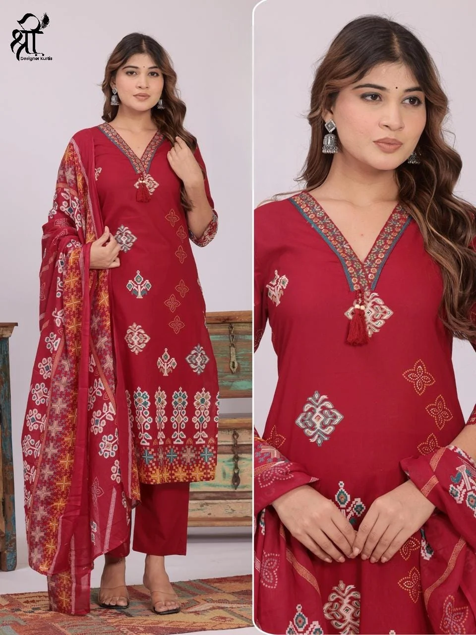 Red Kurti